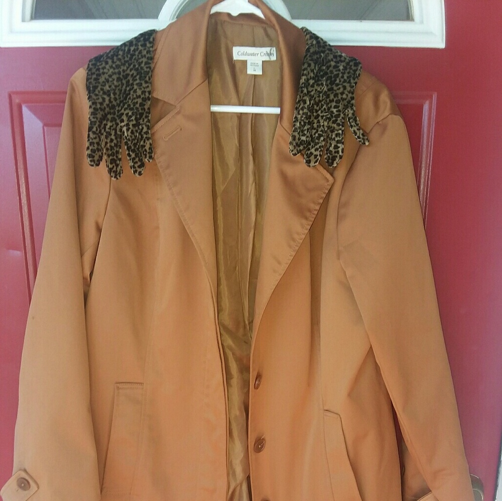 Coldwater Creek L 14 Women's Copper Coat w gloves